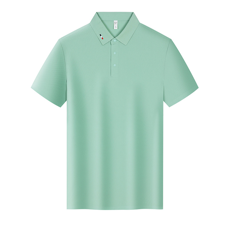 Camiseta de solapa de manga corta de golf que no deja marcas Camiseta de polo para hombre de lujo ligero de alta gama Camiseta de polo de secado rápido deportiva personalizada