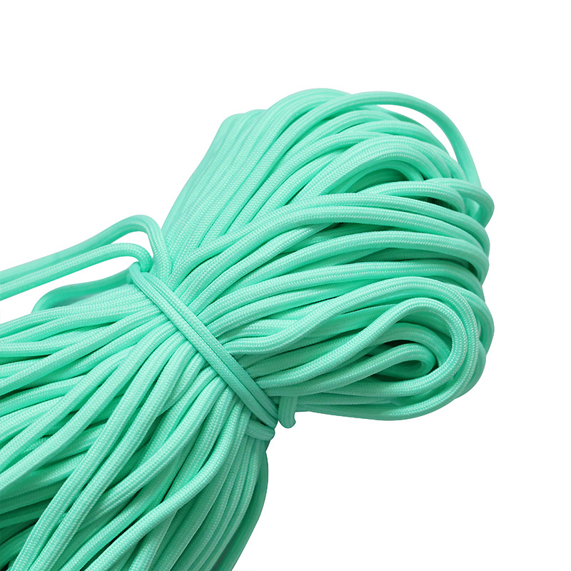 Cuerdas de poliéster coloridas de 5 mm cuerdas redondas cuerdas de agrupación resistentes al desgaste DIY cuerdas tejidas a mano colgante de llaver creativo