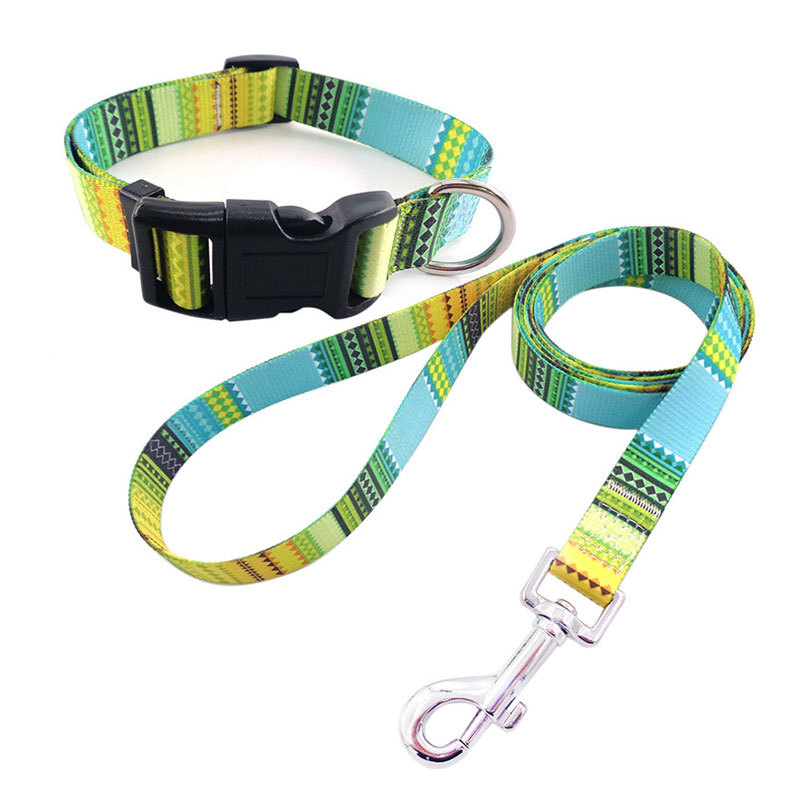 Fuente fabricante de perros de mascotas collar de cuerda de tracción conjunto de perros de tamaño pequeño y medio collar de mascotas perros de gato collar de cuerda de tracción