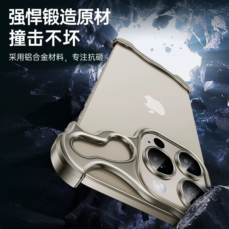 Apple, совместимая с iPhone 15, креативный металлический чехол для телефона, защитный чехол, iPhone, защита осенью
