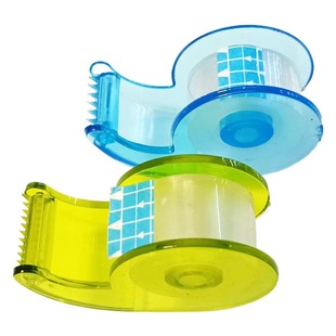 Factory Direct transparent mini student small stationery tape Transparent office mini adhesive paper cutter suit