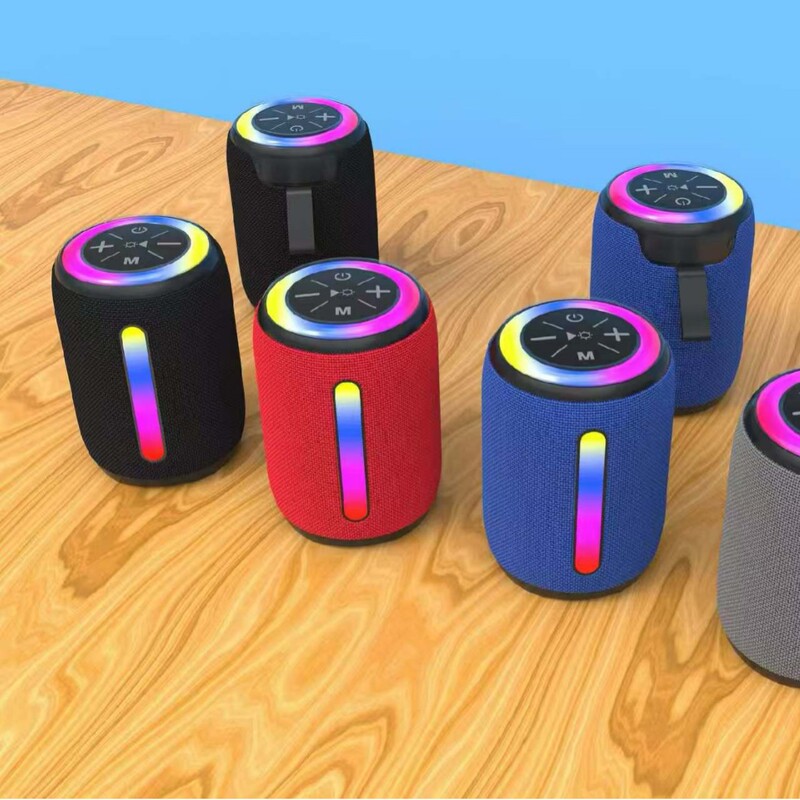 New Foreign Trade Model Round Dual-Speaker Cannon-Shaped Bluetooth Speaker, Long Wireless Speaker, Mini Portable Gift Speaker