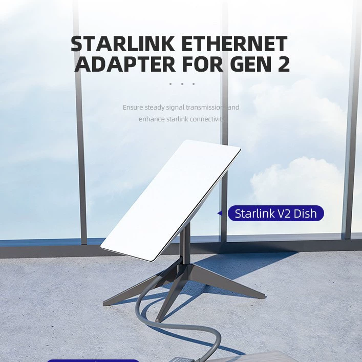 Кроссбордный горячий спрос Ethernet GEN2 адаптер RJ45 Ethernet Starlink V2 вторая версия интернет кабель разъем