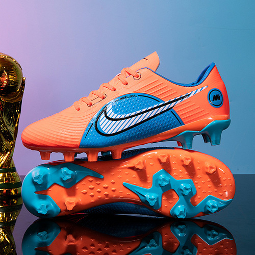 Mercedes-Benz X19 Knit Football Shoes Men AG Long Tackles Shredding Tackles Adult and Children Artificial Grass Training Shoes Assassin Falcon X20