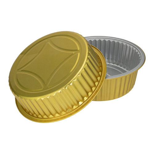 Rectangular tin foil box thickened and hardened disposable takeaway packaging bowl box baking oven aluminum foil lunch box with lid