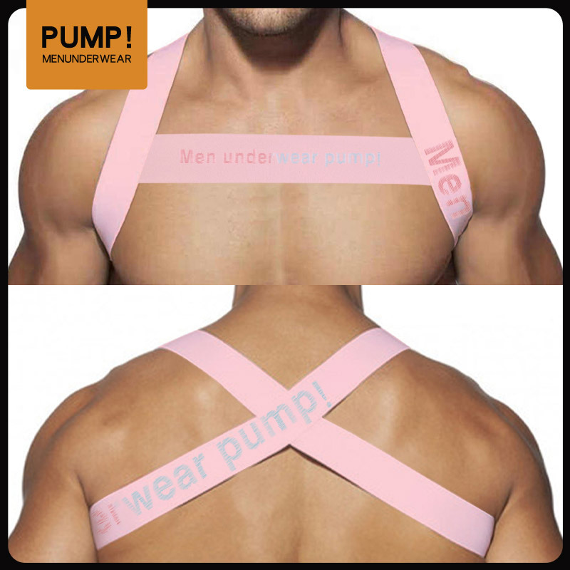 European and American Men's Trendy Brand Bundled Decorative Elastic Band Sports Accessories Anti-Hunchback Shoulder Strap Chest Strap Fitness Strap Correction European and American Men's Trendy Brand Bundled Decorative Elastic Band Sports Accessories Anti-Hunchback Shoulder Strap Chest Strap Fitness Strap Correction