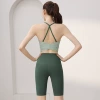 Turquoise bra, trousers