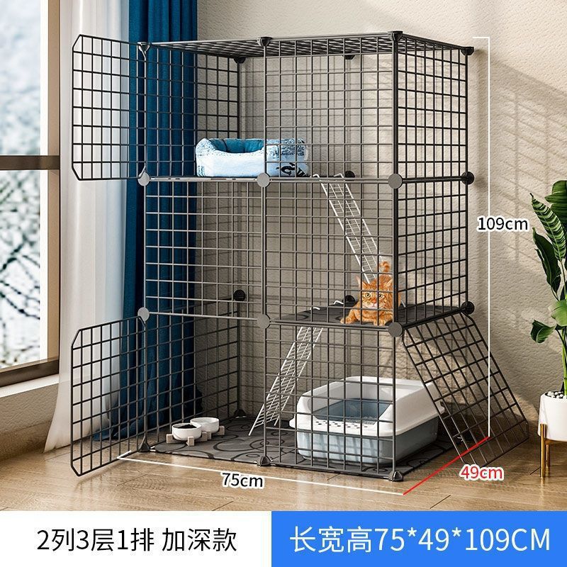 Jaula de gato super grande espacio libre de doble capa gato Villa gato mascota gato casa gato Casa Grande no inodoro integrado