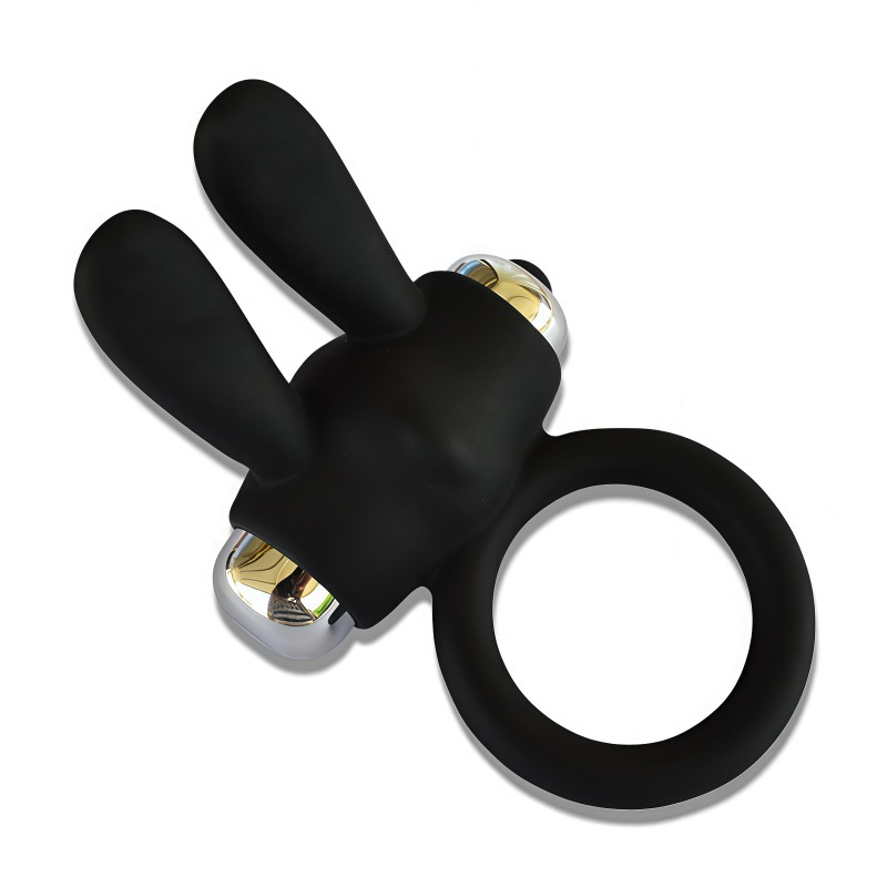 Rabbit Ear Penis Ring With 10 Vibration Modes For Couples_voghion.com