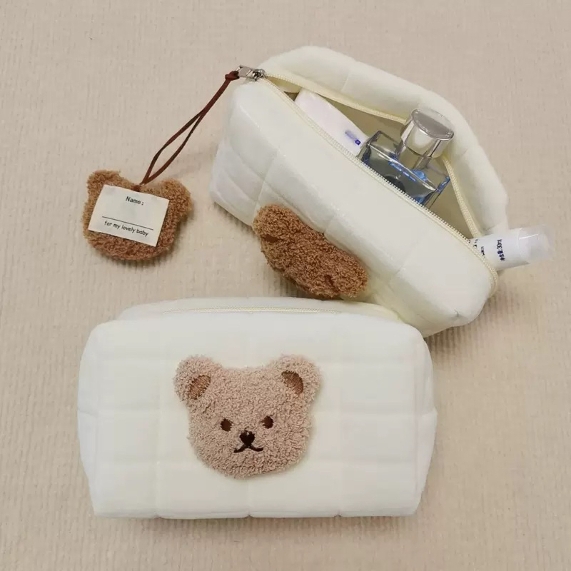 Ins Bear 아기 제품 보관 가방 기저귀 병 젖꼭지 보관 가방 외출 휴대용 보관 가방