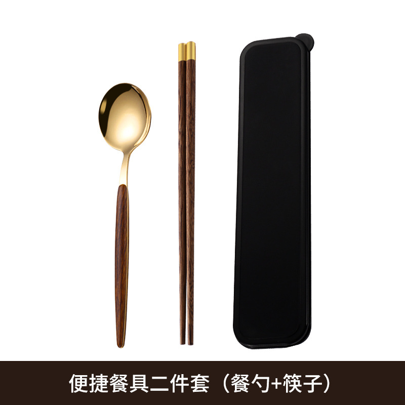 Conjunto de dos piezas con mango puntiagudo (oro)