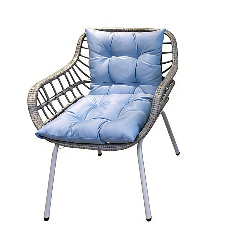 Silla colgante de ratán para una persona, para exteriores, balcón, patio, ocio, acero al carbono, estilo colgante para interiores, moderno