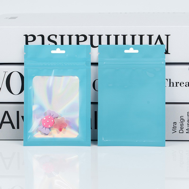 Bolsa de sello láser de color, bolsa de plástico de color, bolsa de almacenamiento transparente, bolsa de sellado, bolsa de sellado multifuncional