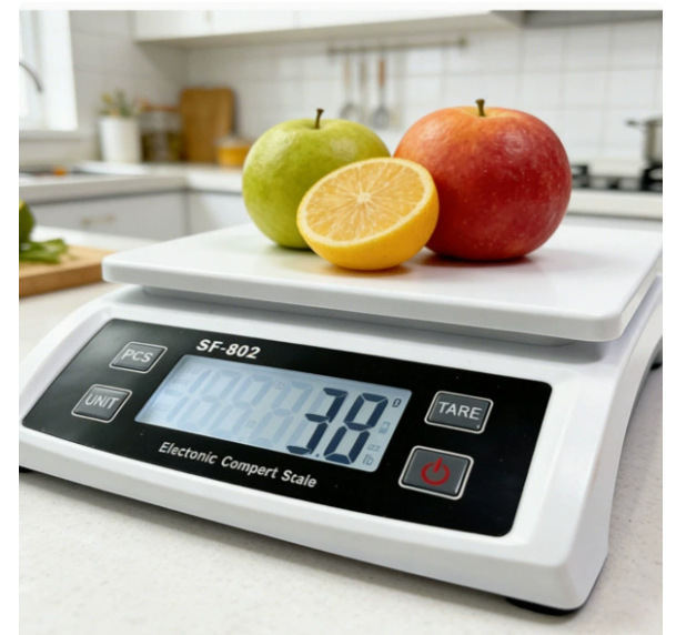 Dış Ticaret SF802 Mutfak Terazisi 30kg Paslanmaz Çelik Elektronik Terazi Kitchen Scale Fırın Elektronik Terazisi Küçük Tezgah Terazisi