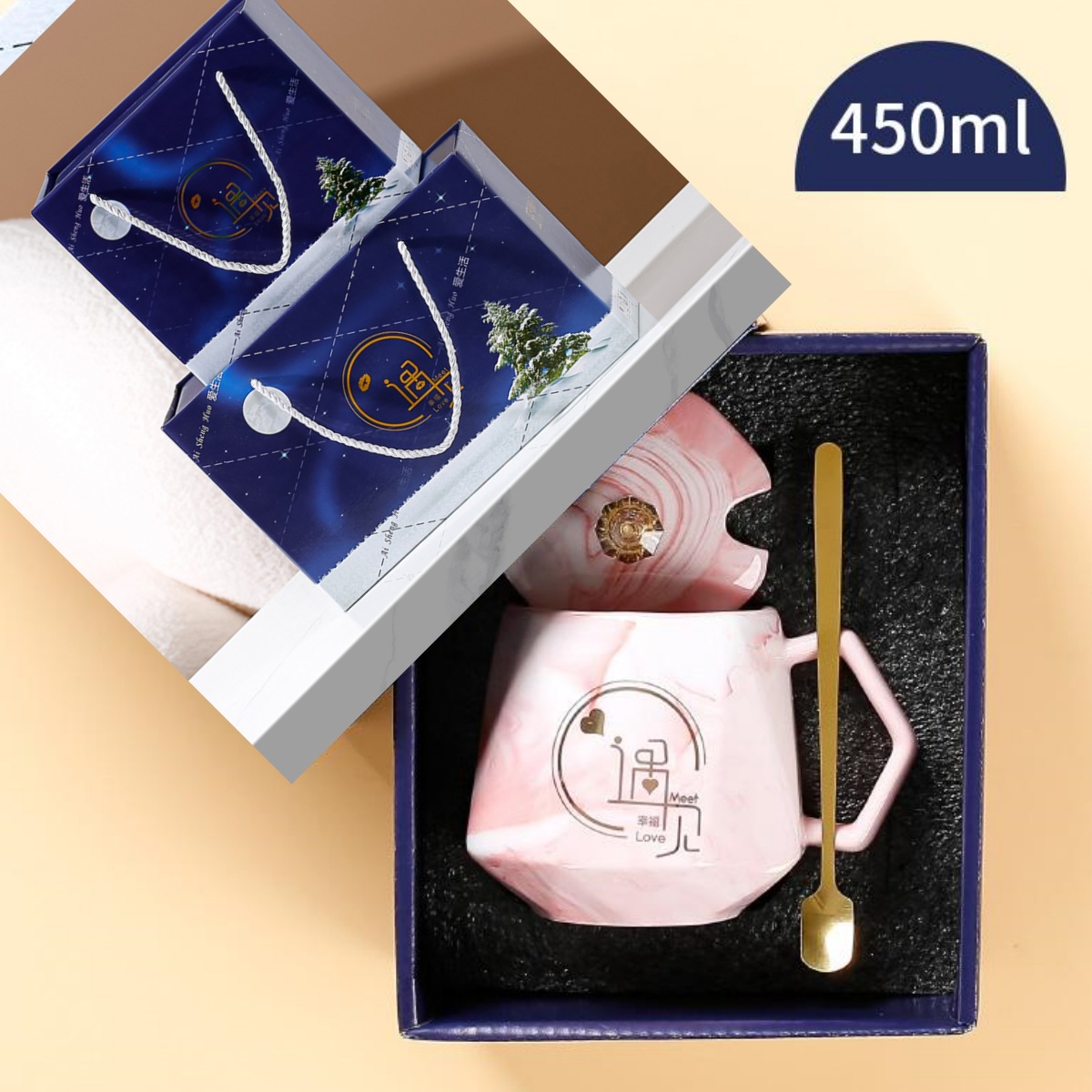 Taza de cerámica creativa, taza de oficina, taza de alto valor, taza de negocio, taza de marca de alta calidad, regalo de mano