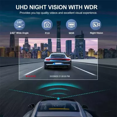Recorder 3inch Three-Record Wifi: Driving recorder