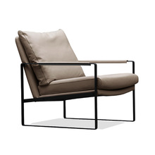 简约现代单人休闲椅沙发椅意式极简轻奢设计师客厅北欧咖啡洽谈椅