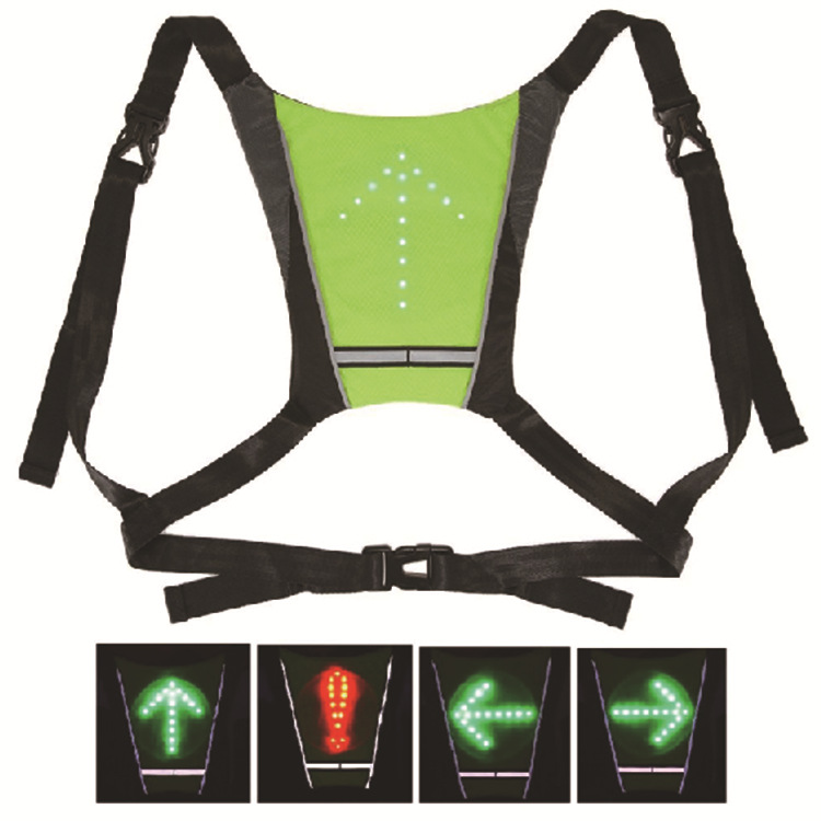 Control remoto inalámbrico LED luminoso advertencia Chaleco de advertencia de seguridad chaleco luminoso bolsa ventas directas de la fábrica