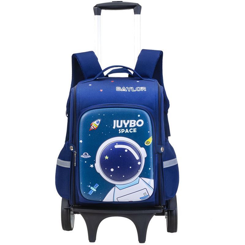 Nuevo dibujo animado 3D tirón bolsas escolares para estudiantes de primaria 1 - 2 - 5 grados desmontables mochila de gran capacidad para niños