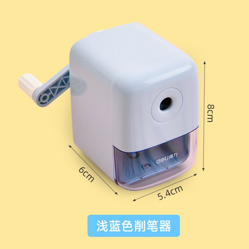 得力手摇卷笔刀小学生专用转笔刀削笔刀自动进铅儿童削笔器批发|undefined