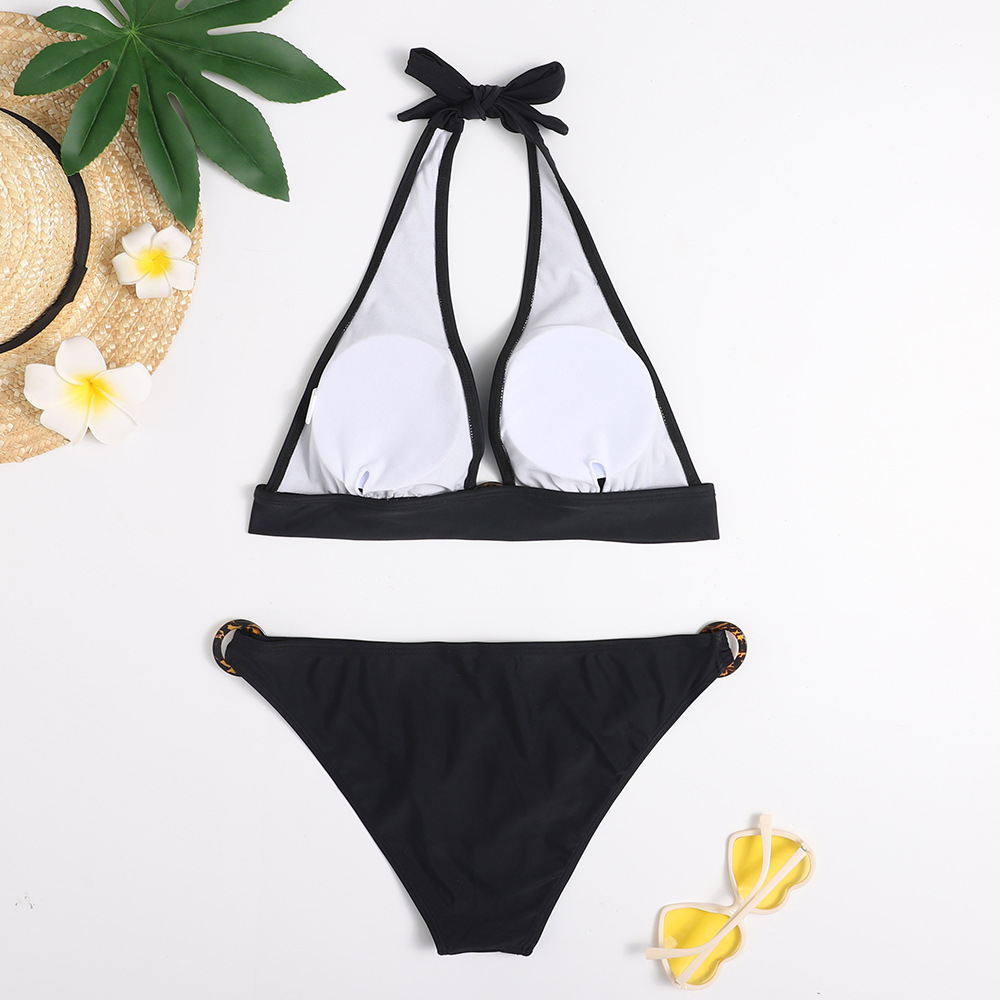 sexy ring decoration split swimsuit bikini  NSHL38201