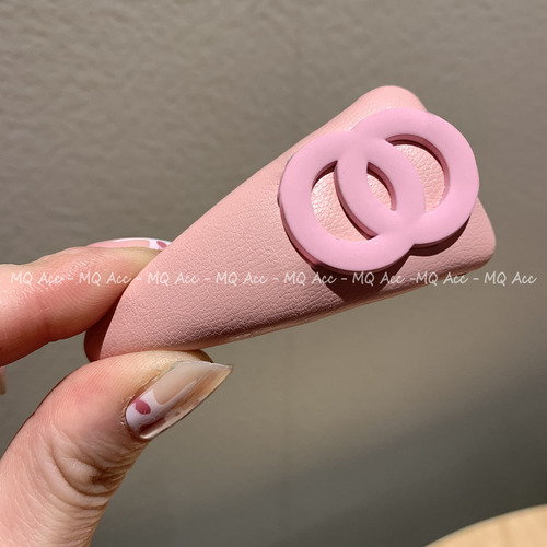 Xiaohongshu influencer same style Instagram candy-colored sponge hair clips for women summer hairpins geometric triangle colorful bread clips