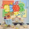 Colorful birthday background cloth-2