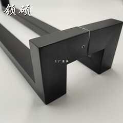 GJU8 Chinese-style 304 stainless steel framed glass door handle black main door handle champagne gold side-mounted handrail