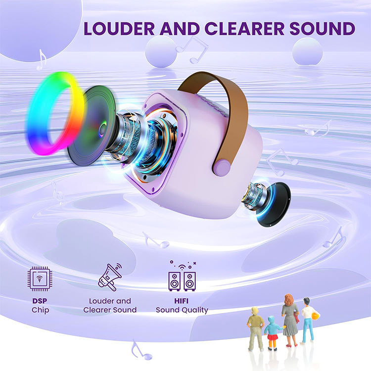 K29 karaoke singing bluetooth audio microphone family KTV karaoke family artifact birthday graduation gift 3