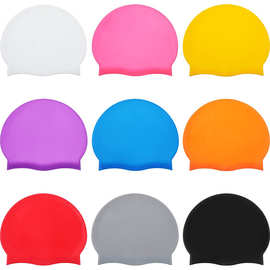 硅胶泳帽款男女款通用 儿童硅胶防水游泳泳帽 可印刷LOGO