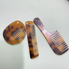 韓国酢酸模様櫛頭櫛かわいい豹紋化粧鏡鍵ストラップ装飾DIYアクセサリー部品