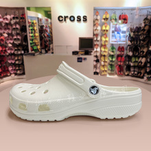 Cross明星洞洞鞋女防滑透气eva凉鞋沙滩鞋男款包头拖鞋有标可批发