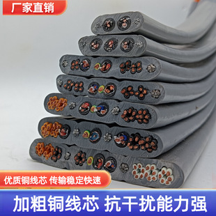 TVVBPG20 core 0.75 square strip steel ribbon shielded elevator accompanying flat cable factory direct national standard