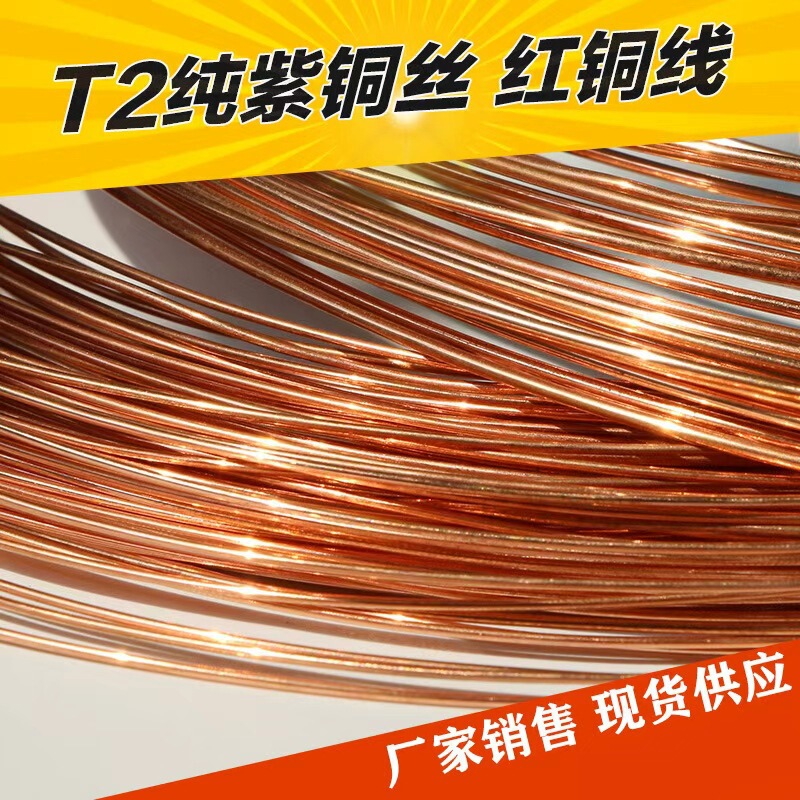T2 Pure Copper Wire Copper Wire Red Copper Conductive Copper Wire Thin Copper Wire 0.5 0.8 1 2 3 4 5mm