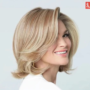 European and American fashion women's short curly hair head cover foreign trade wig cross-border new BOBO BOBO hair in stock one piece starting batch