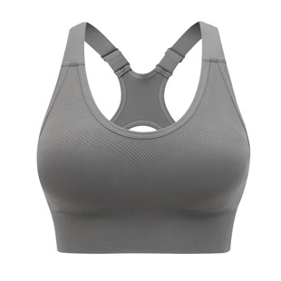 Cross-Border Large Size I-Back Sports Bra Without Rims, Adjustable Shoulder Straps, Shockproof Fitness Yoga Sports Bra for Women