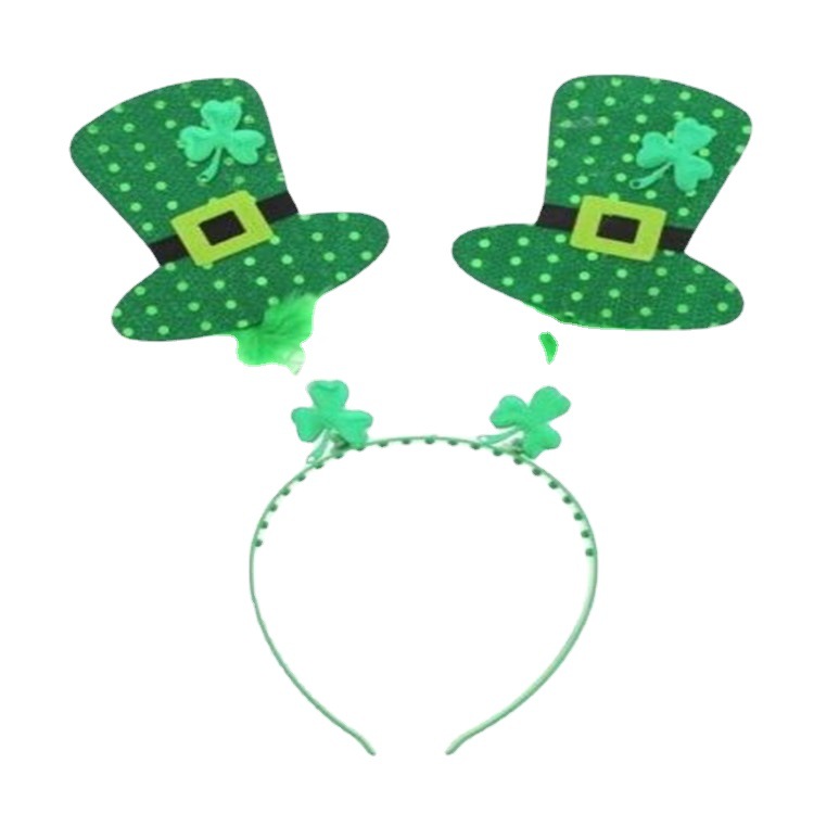 2020 nuevo traje de St Patrick diadema irlandesa conjunto de ocho piezas Amazon mismo suministro