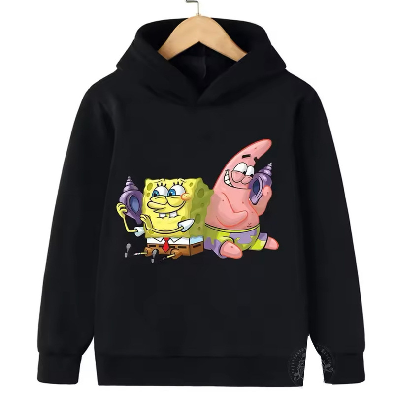 Spring and Autumn New Casual Medium and Large Children's Sponge Baby Pattern Cartoon Printed Hoodie Sweatshirt Cross-Border Aliexpress Spring and Autumn New Casual Medium and Large Children's Sponge Baby Pattern Cartoon Printed Hoodie Sweatshirt Cross-Border Aliexpress