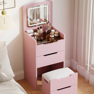 ✅ Dressing Table Small Apartment Princess Flip Dressing Table Modern Simple Storage Cabinet Integrated Mini Cupboard Makeup