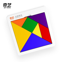 Qiyi Tangram Puzzles Toy Assembly Colorful Sensory Cognitive Educational Toy with Instructions Upgrade Version
