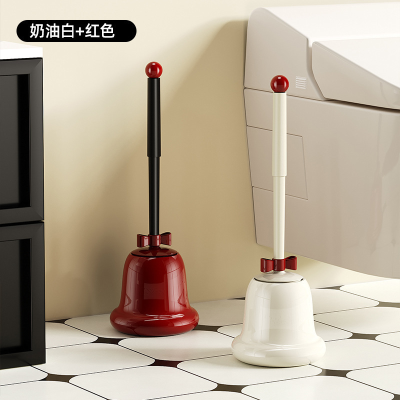トイレブラシ トイレ死角なし 家庭用 2025年新作 かわいい 浴室しゃがみロングハンドルブラシ クリーニングセット|undefined