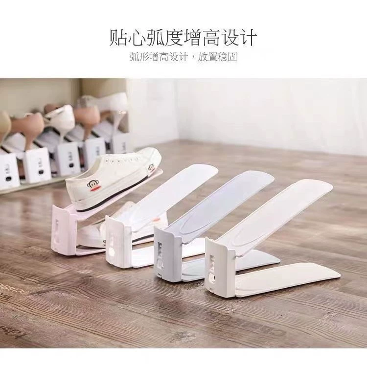 Трехскоростная регулируемая полка для хранения обуви, двухслойный держатель для обуви, тапочки для общежития, домашний шкаф для обуви, стеллаж для хранения обуви
