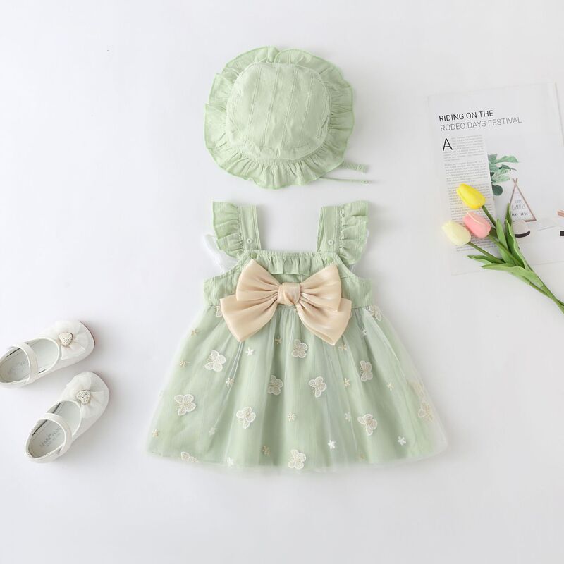 Girls' Dresses 2026 Spring and Summer New Style Baby Girl Pastoral Style Dress Baby Kidsren's Princess Dress Girls' Dresses 2026 Spring and Summer New Style Baby Girl Pastoral Style Dress Baby Kidsren's Princess Dress