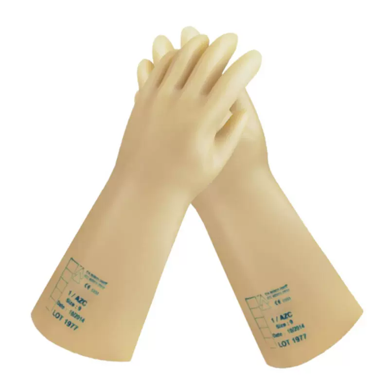 代尔塔 207002 10KV批发乳胶绝缘耐酸耐臭氧耐低温防护手套
