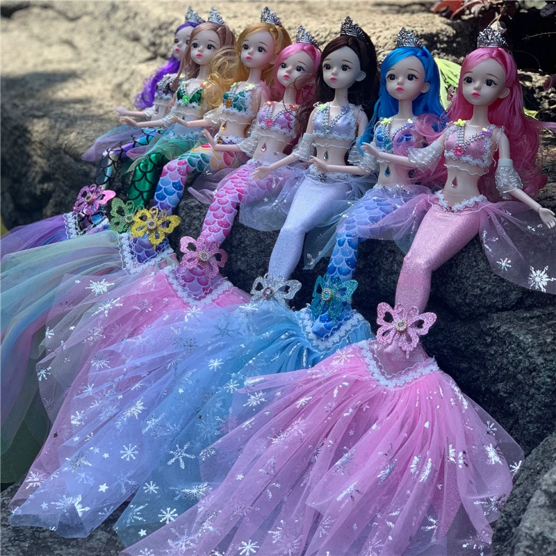 Doll Yau Tail Mermaid, 45 cm, 11 movable joints, removable clothes