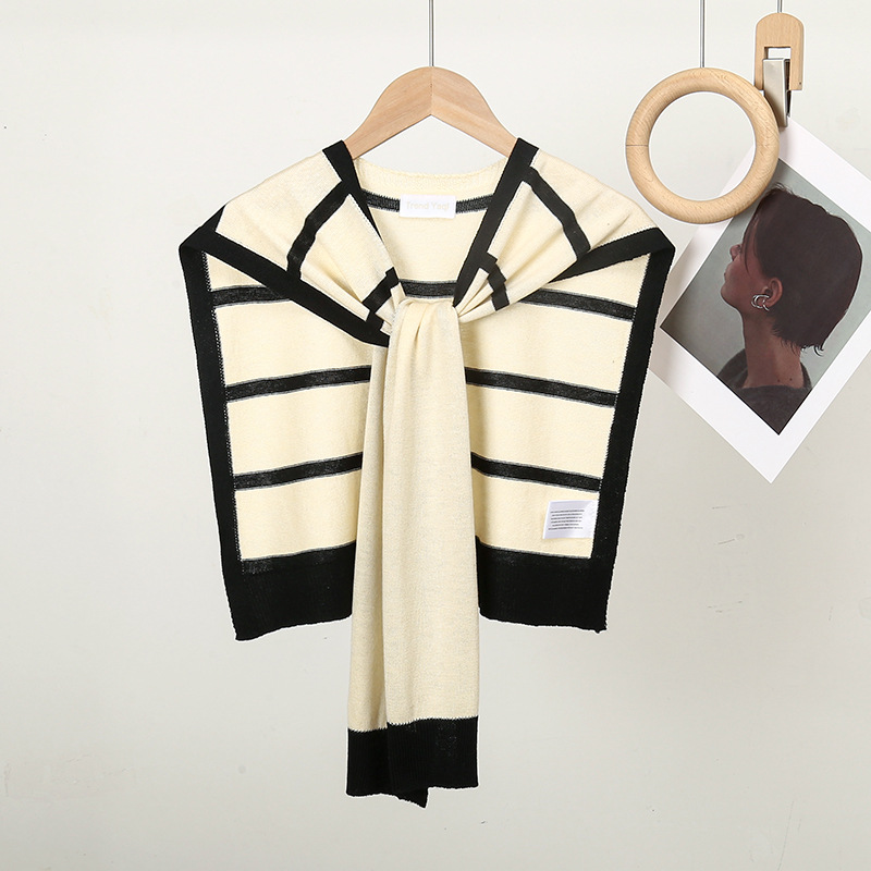 Mujeres Casual Elegante Raya Poliéster Labor De Retazos Chal display picture 5