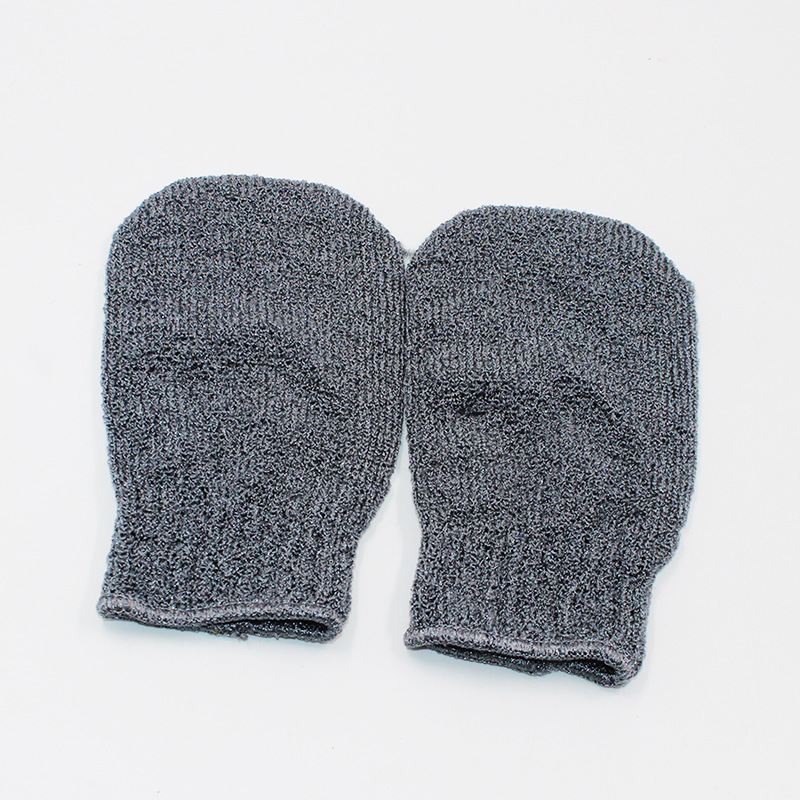 Guantes de toallas de limpieza de cinco dedos para adultos, toallas de baño, artefactos de baño de espalda, toallas de baño de espalda, guantes de espesación de barro frotados