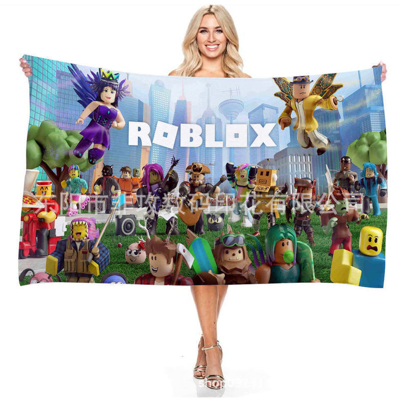 Amazon Roblox Roblox Series children's bath towel digital printing bath towel microfiber beach towel