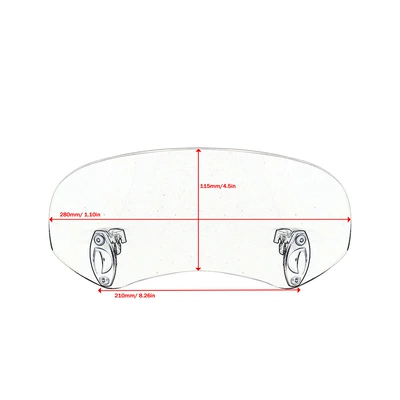 Motorcycle Modification Parts, Motorcycle front windshield