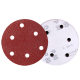 5 inch 6 hole 8 hole dry abrasive paper putty putty Putty Wood grinding tool flocking sandpaper air grinder polishing sheet
